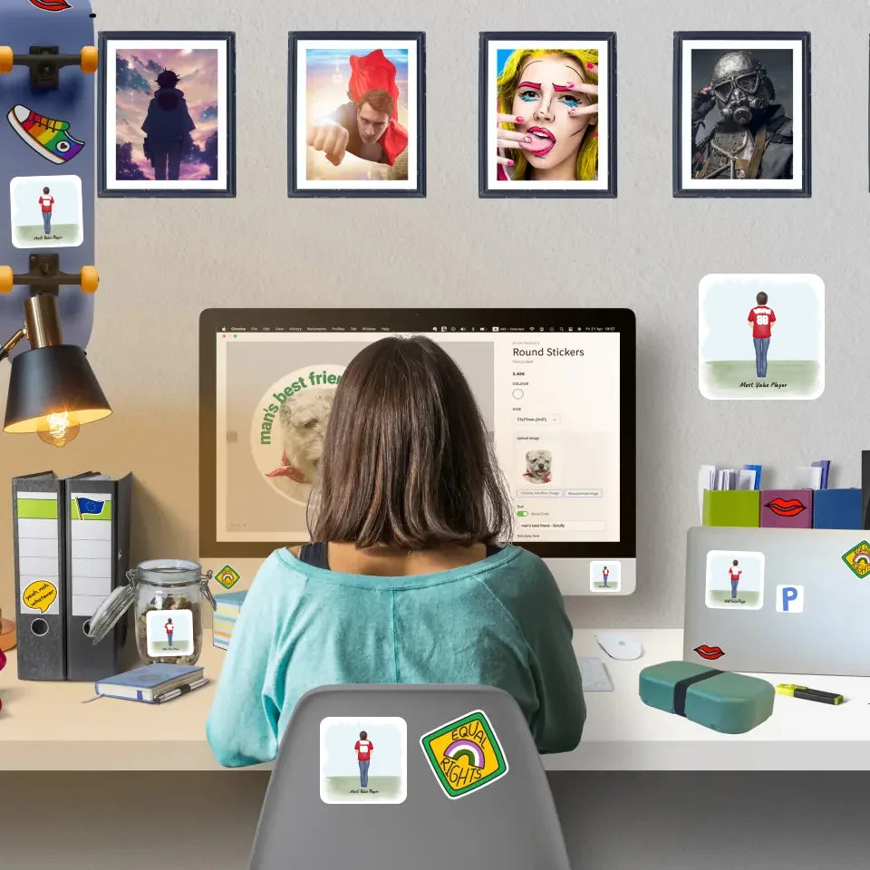 Autocollant de fans de sport