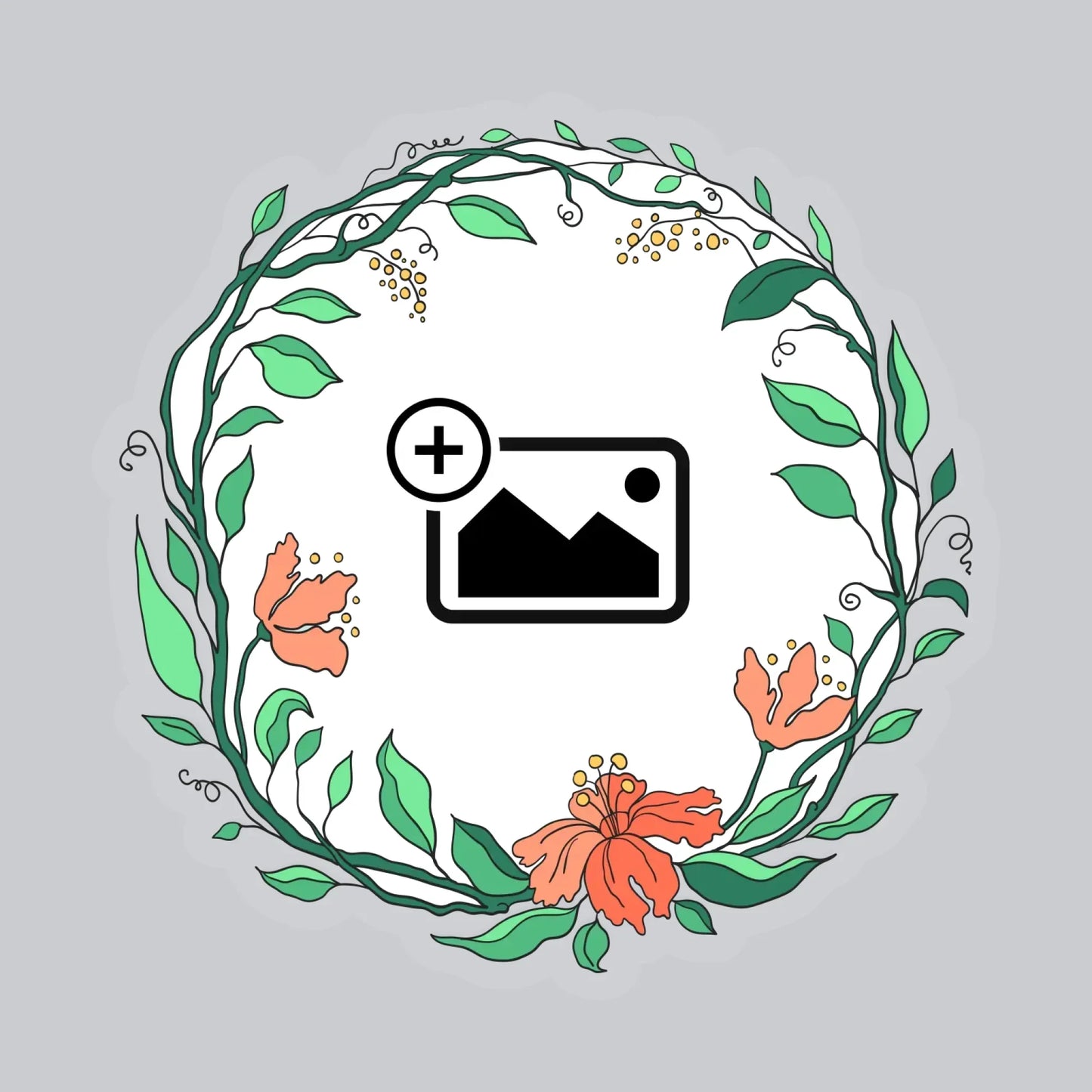 Floral Sticker - Personalise