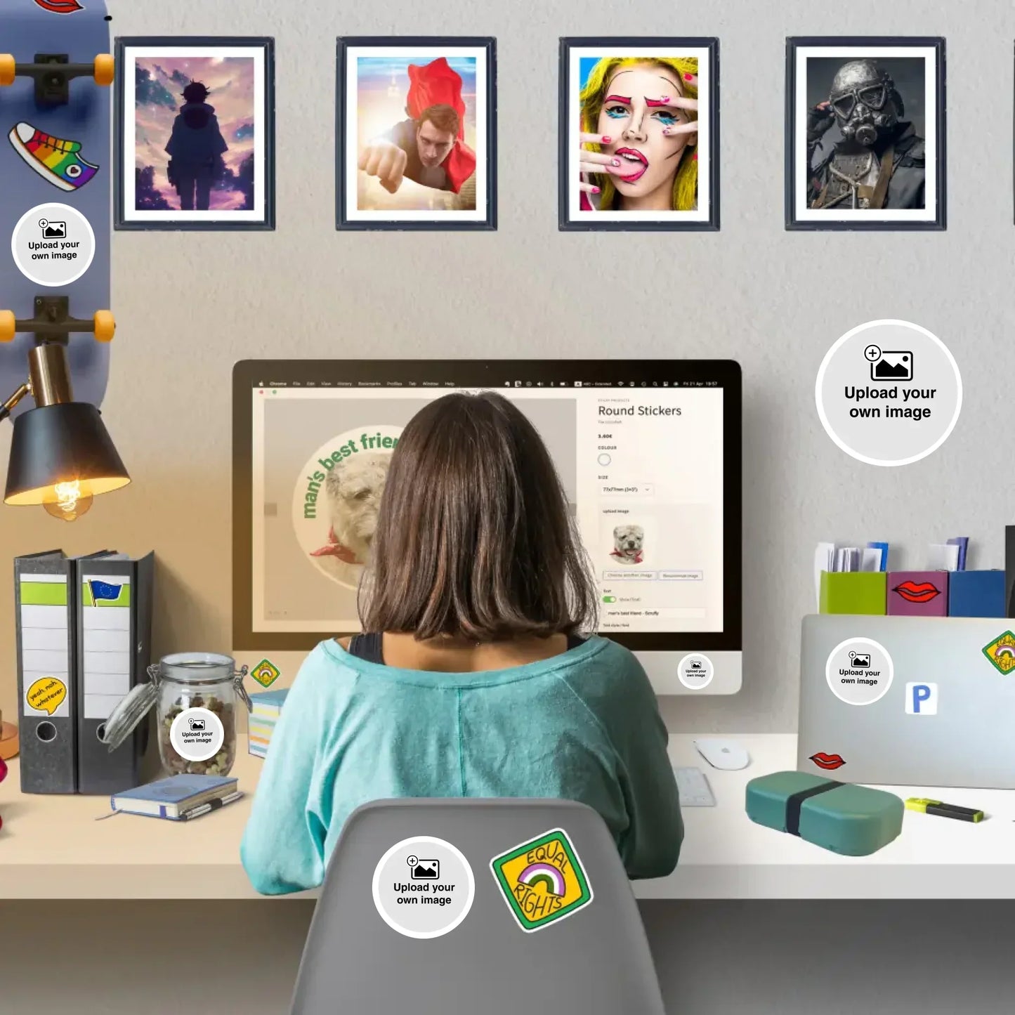 Stickers - standard shapes - Personalise