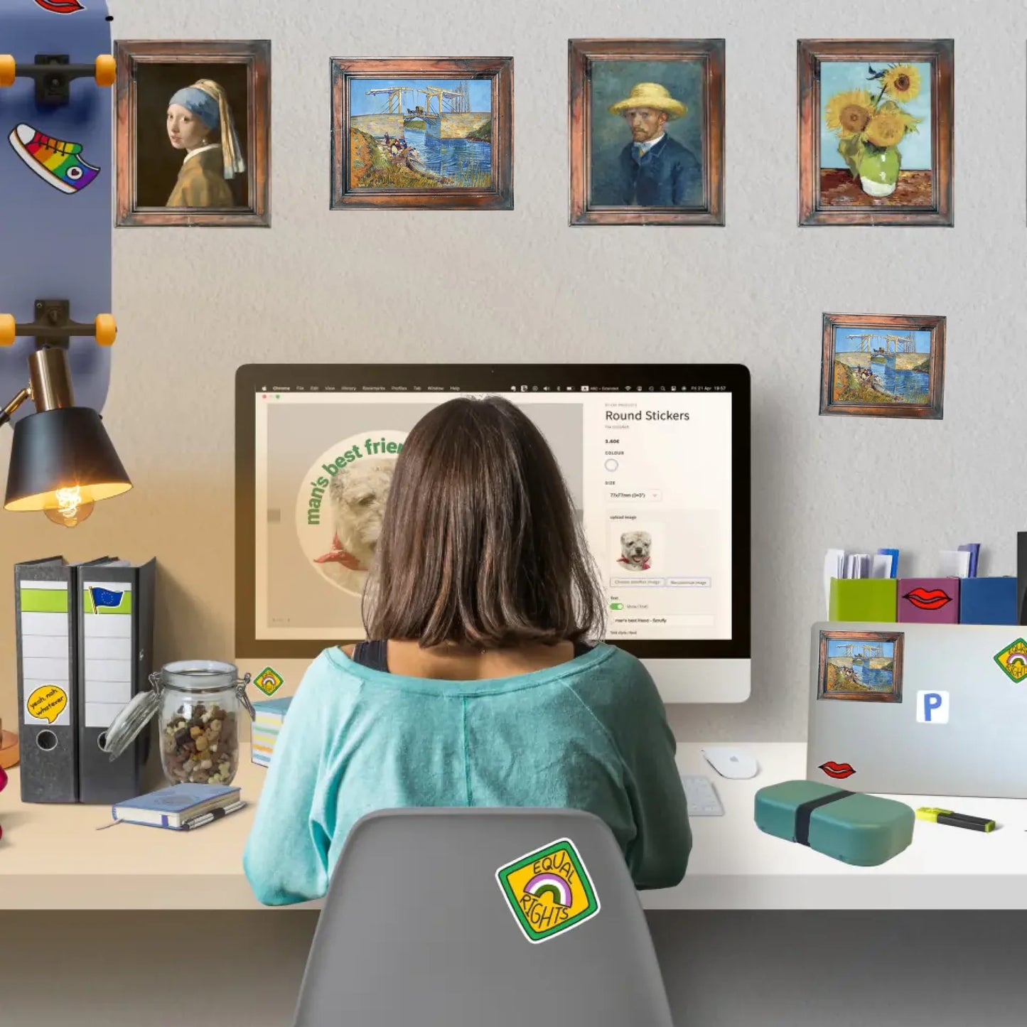 Wall Art Stickers - Famous Art Selection