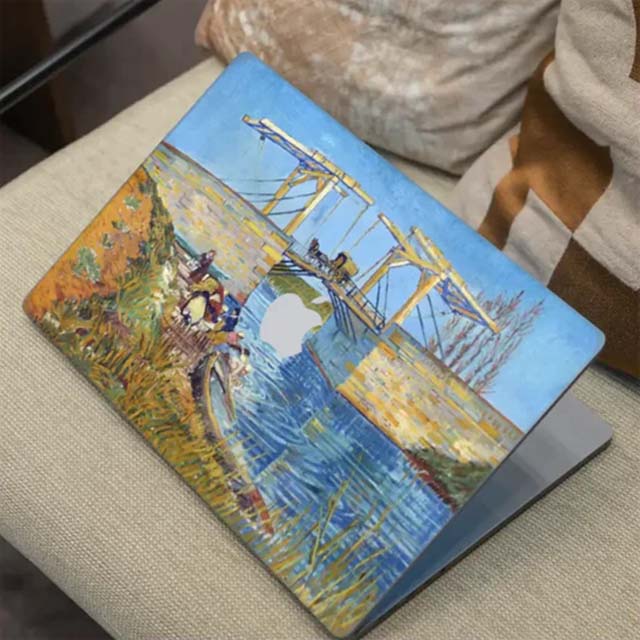 Personalise-eu Custom laptop skin on MacBook, van Gogh style