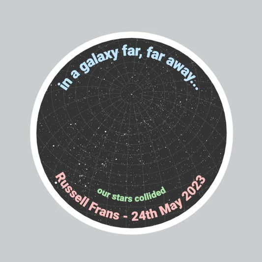 Star Map Sticker - Personalise