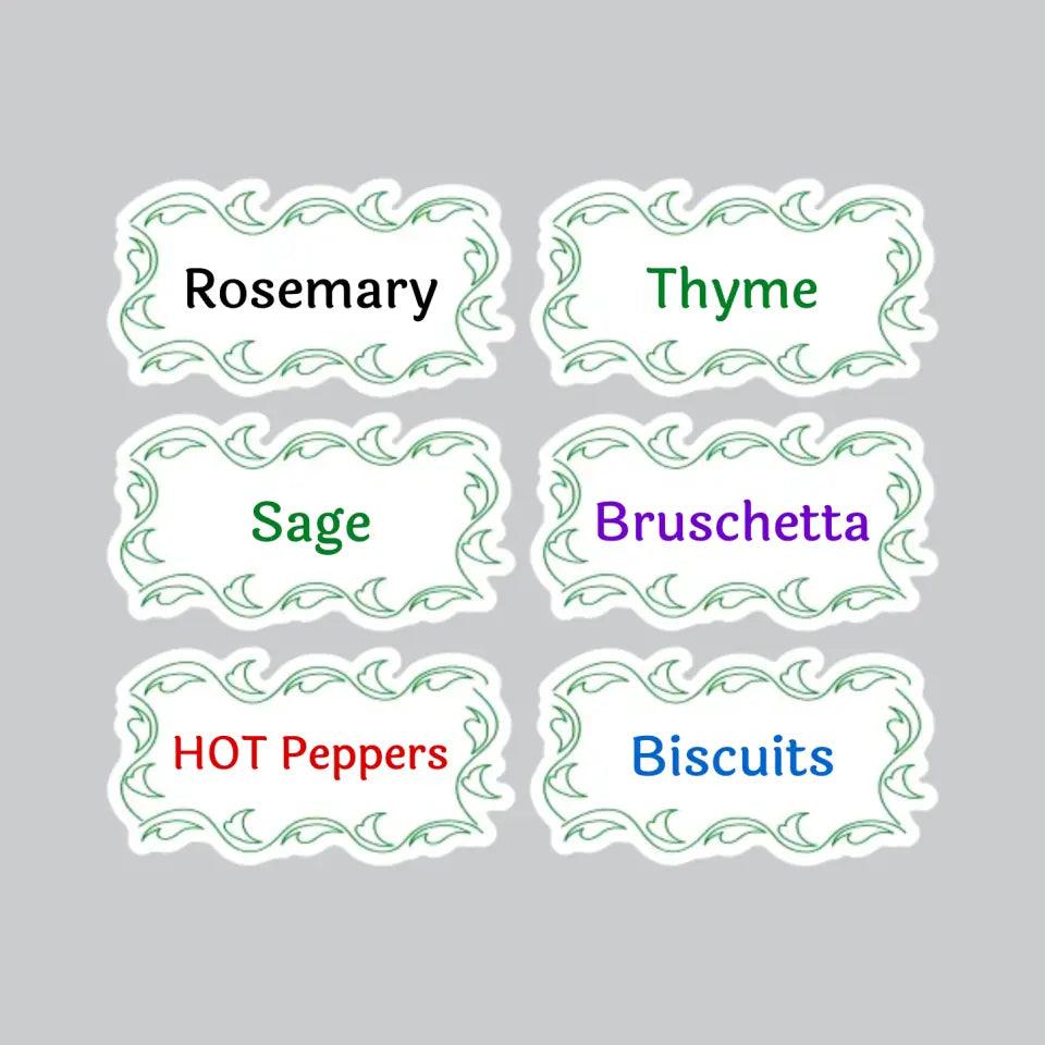 Labels (set of 6) - Personalise