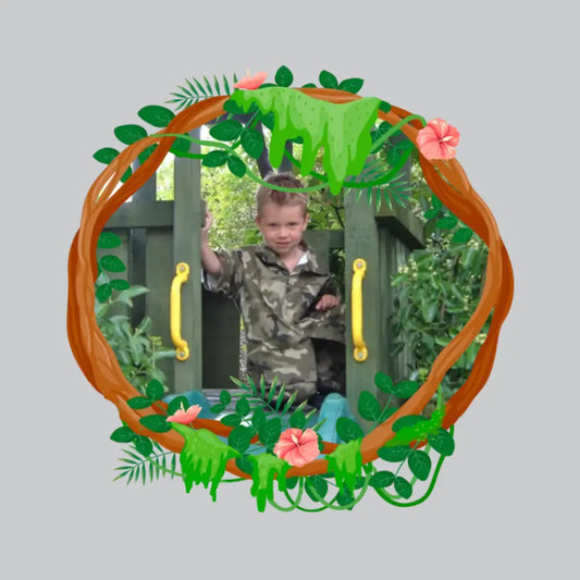 Jungle Sticker - Round - Personalise