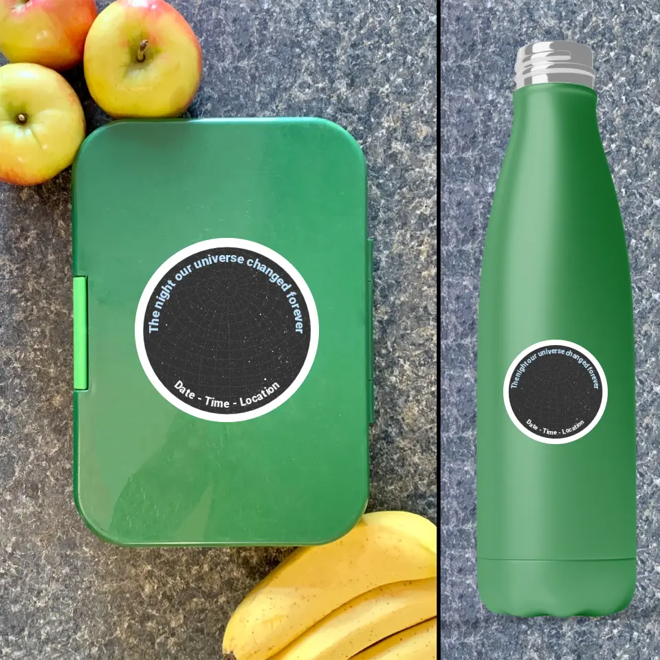 Autocollant de carte des étoiles