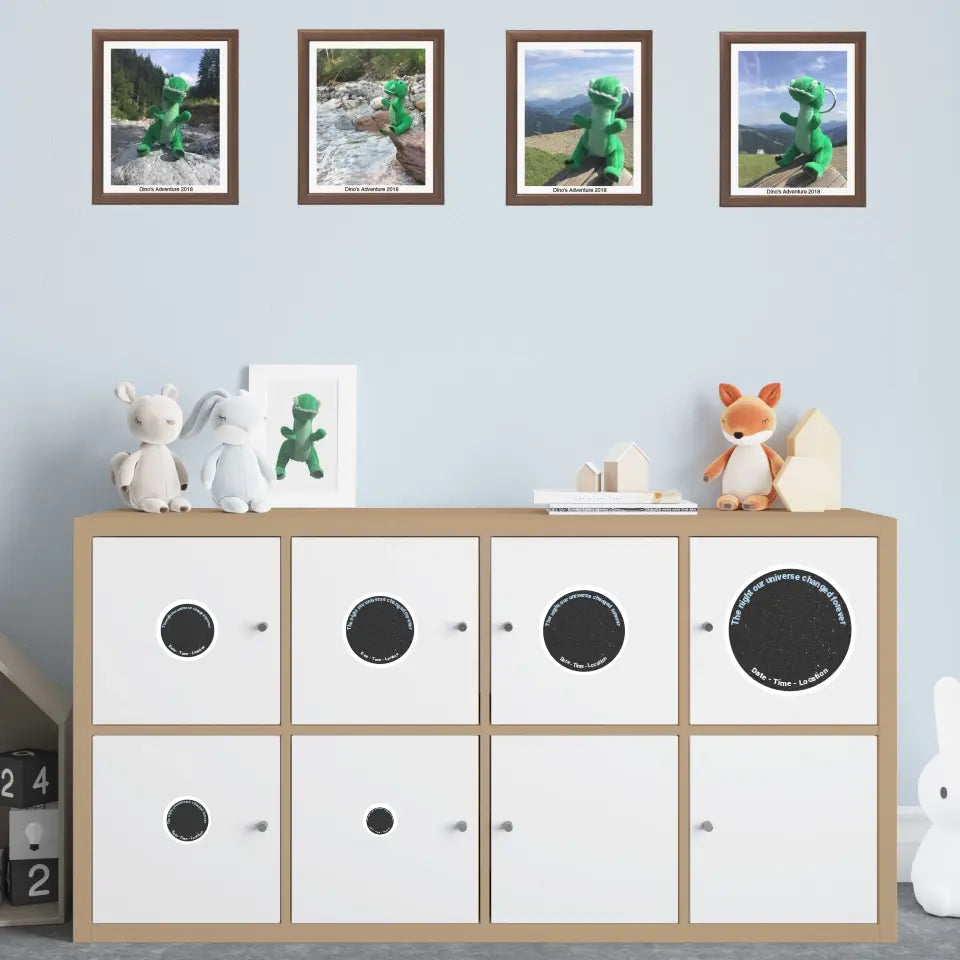 Autocollant de carte des étoiles