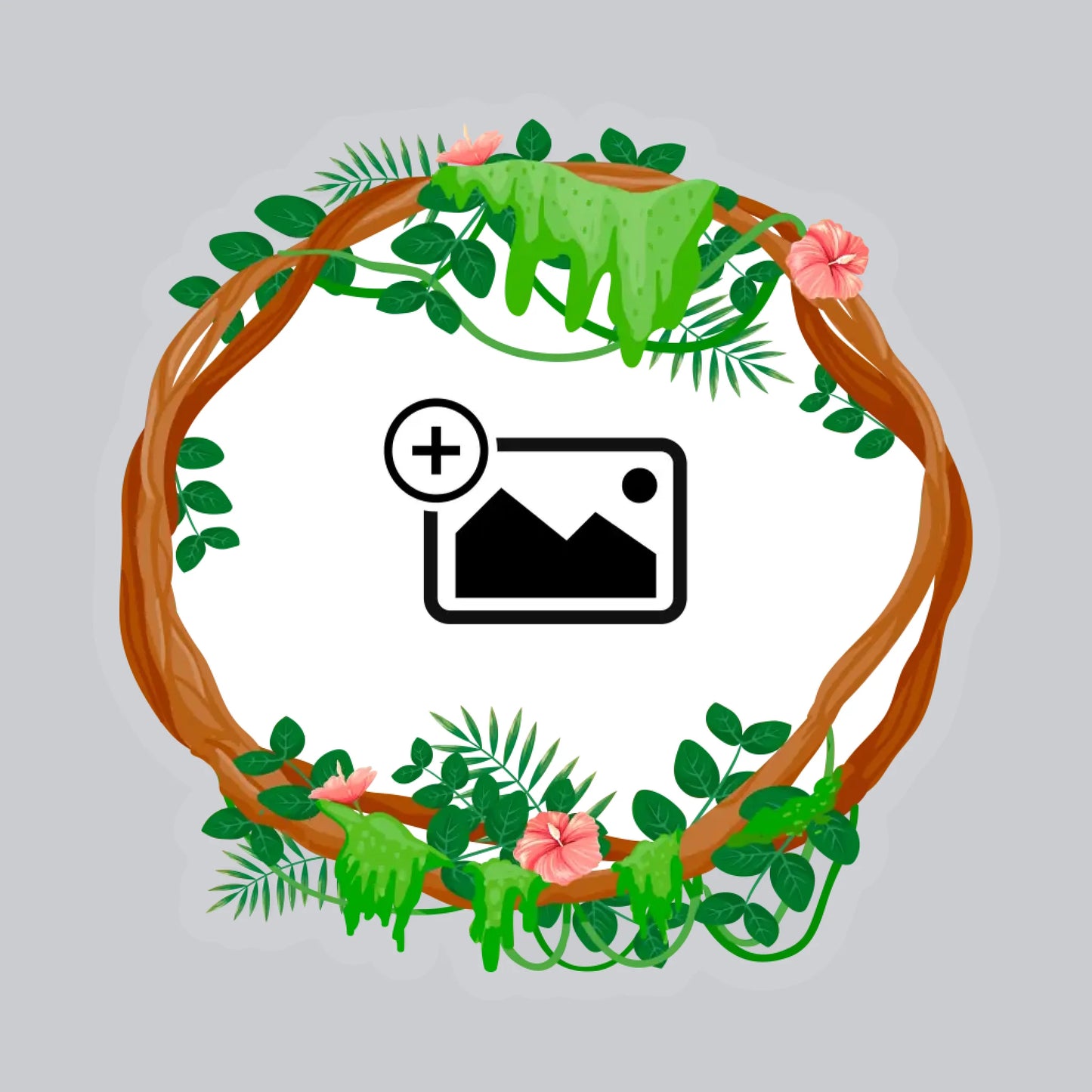 Jungle Sticker - Round - Personalise