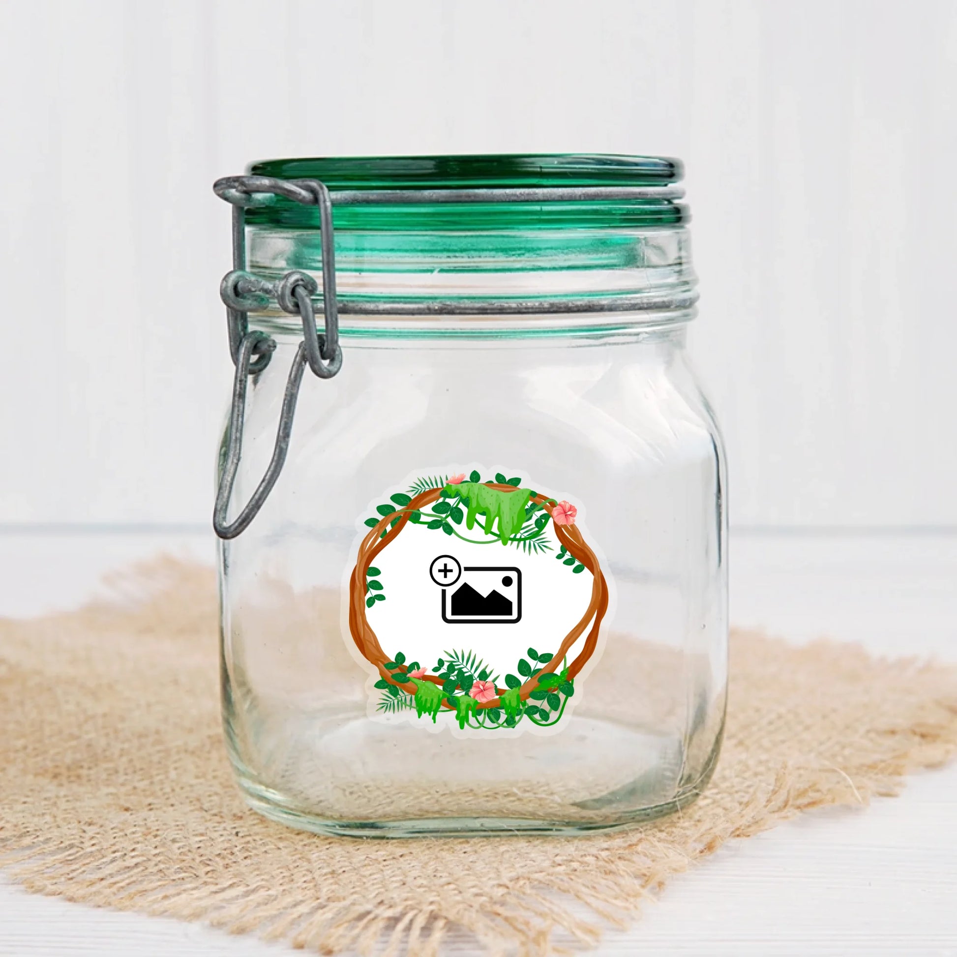 Jungle Sticker - Round - Personalise