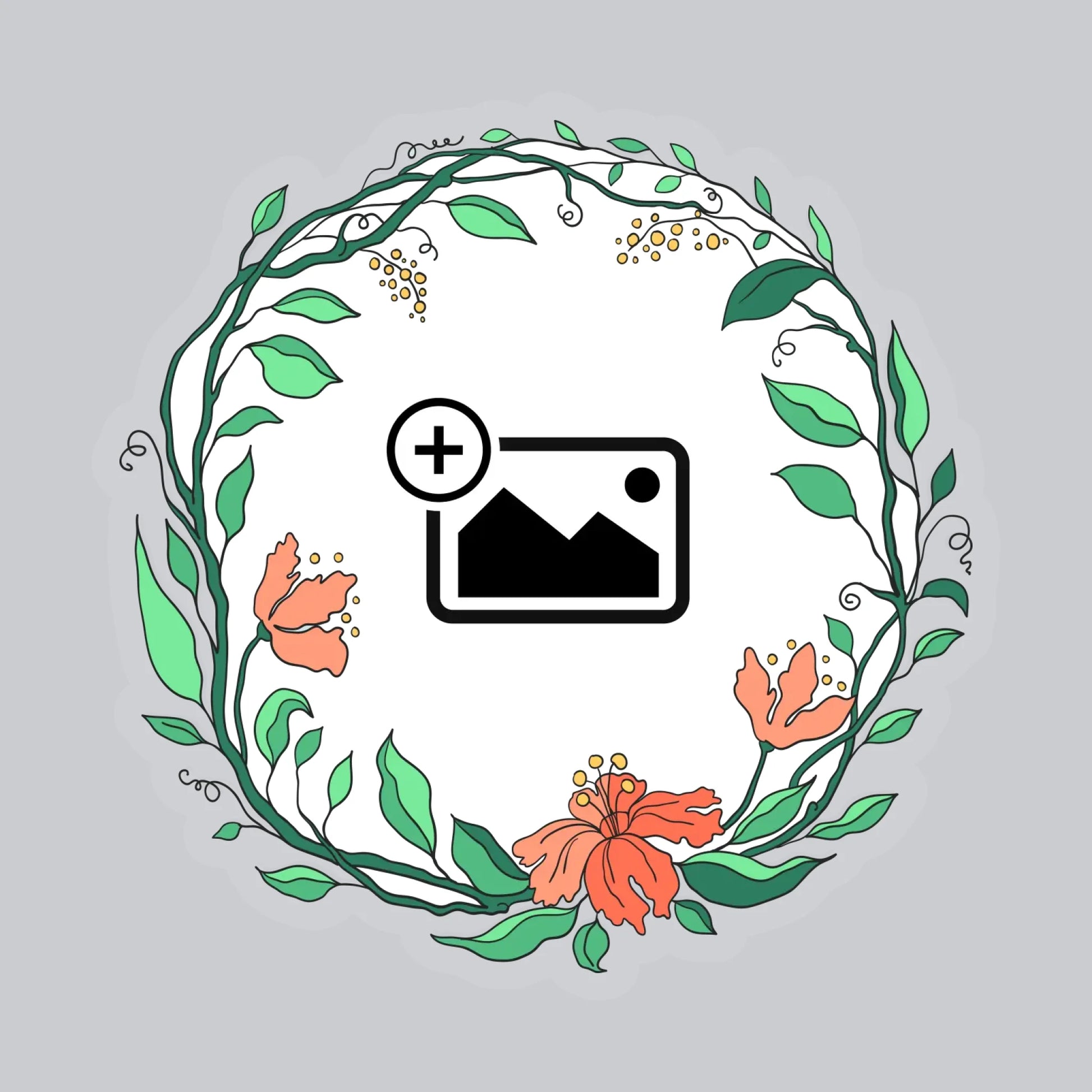 Floral Sticker - Personalise
