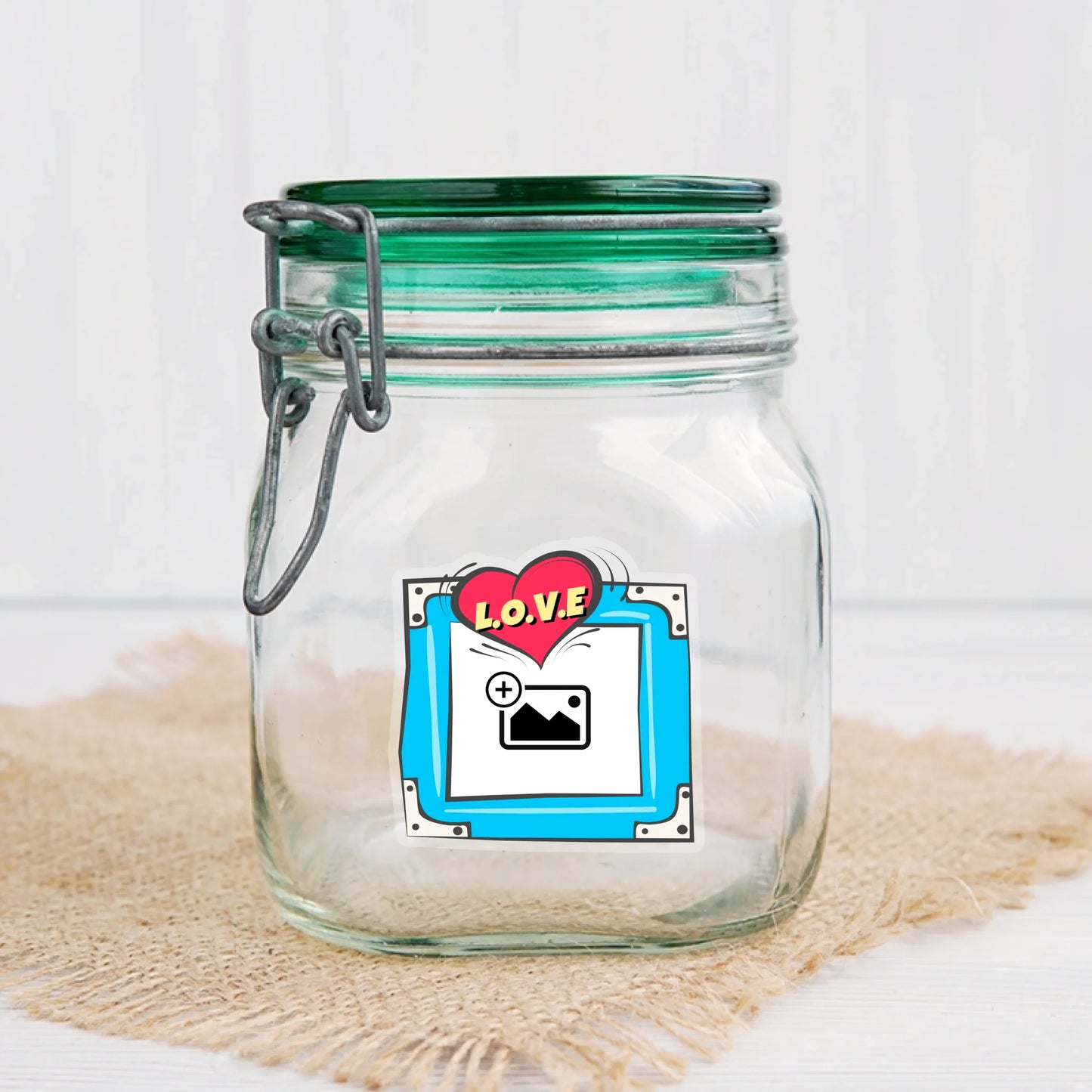 Comic Sticker - Heart - Personalise