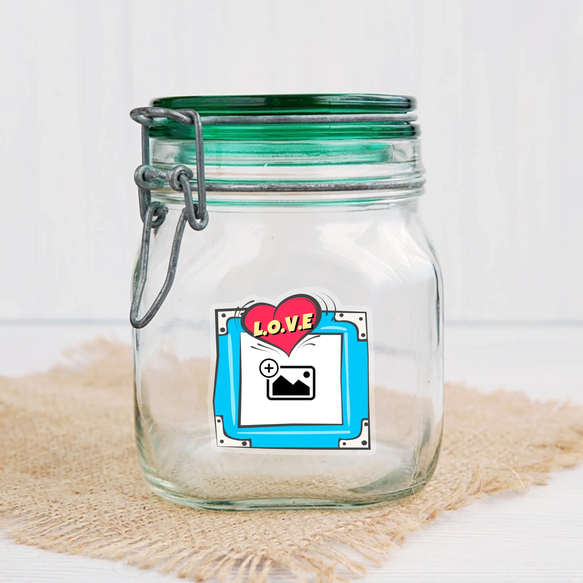 Comic Sticker - Heart - Personalise