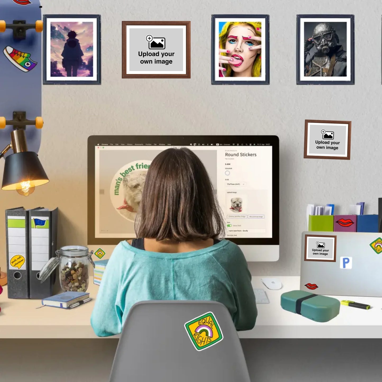 Autocollant d'art mural - Cadre classique