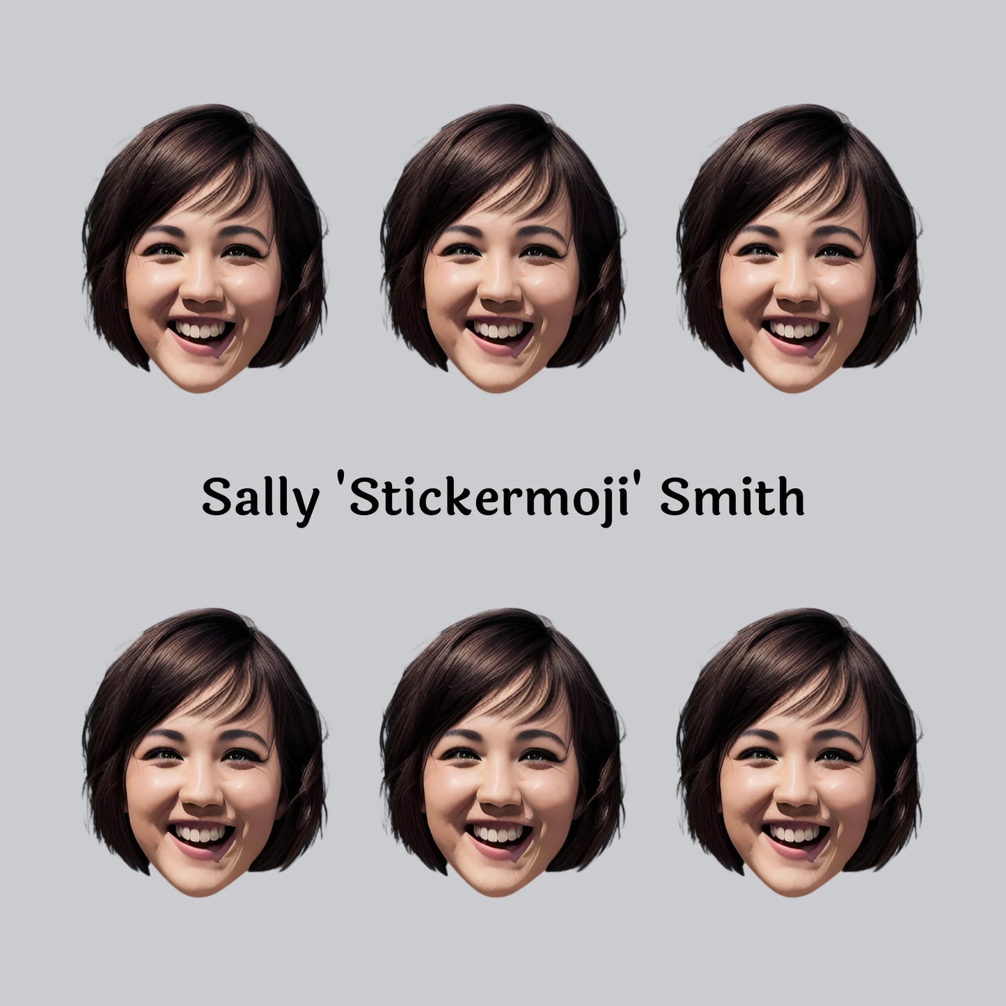 Mugshot Stickers / Face Stickers (set of 6)