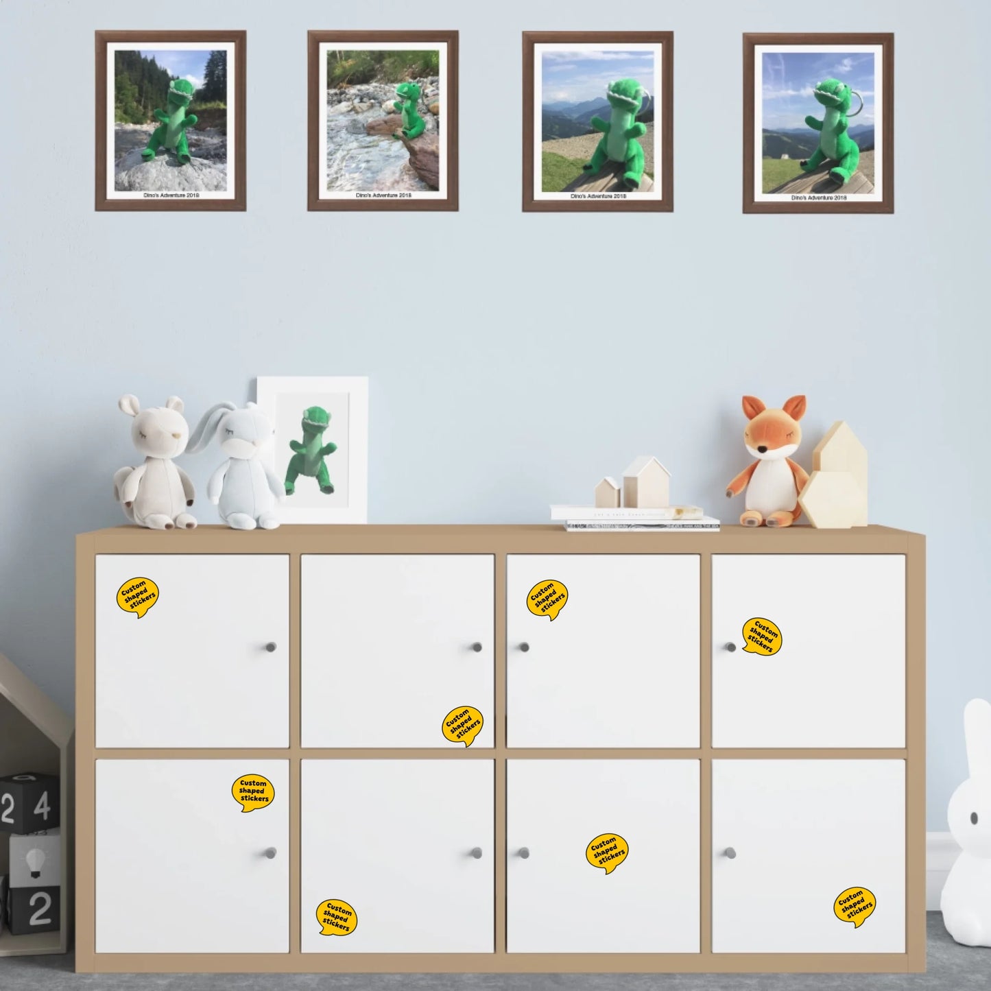 Custom Shaped Clear Stickers - 7cm beta