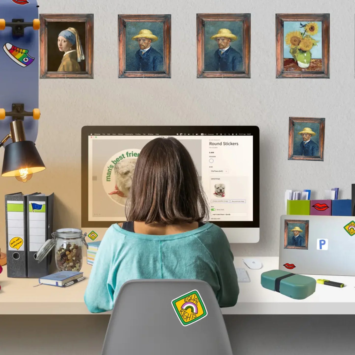 Wall Art Stickers - Famous Art Selection