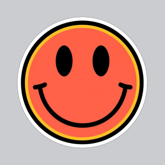 Autocollant smiley rétro
