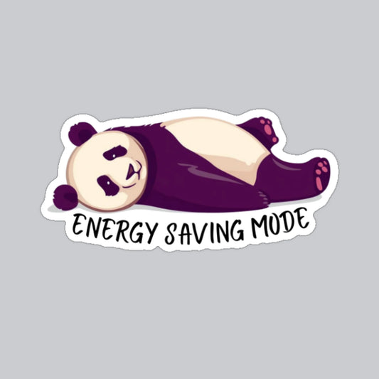 Autocollant panda mode économie d'énergie