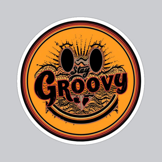 Autocollant rétro "Stay Groovy"