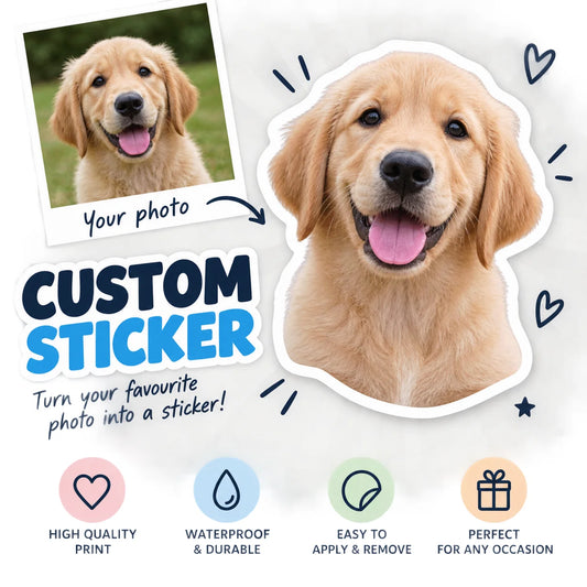 Turn Your Photo into a Custom Sticker – Up to 7.5 cm